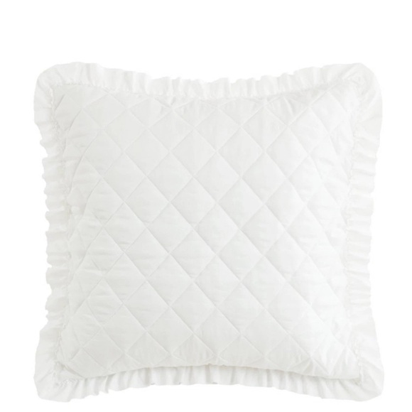 Armoire Collection Other - Armoire Collection ~ White Quilted EURO Sham ~ 100% Polyester ~ 26” x 26”
